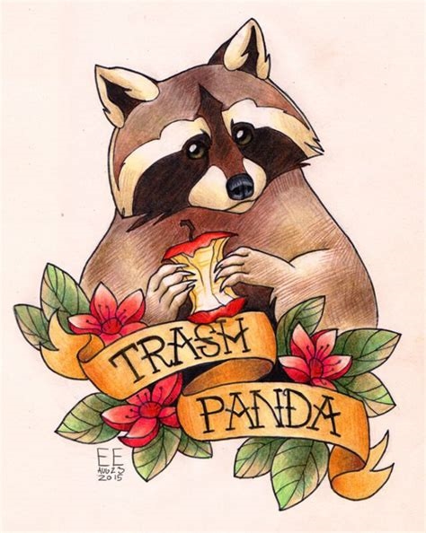 trash panda tattoo nude