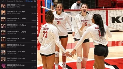 video wisconsin volleyball nude