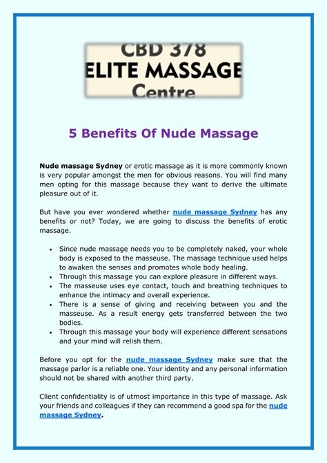 videos of nude massage nude