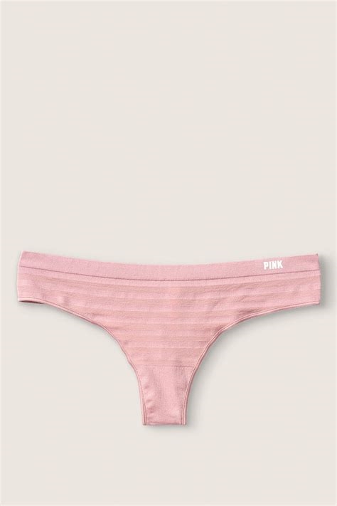 vs pink seamless thong nude