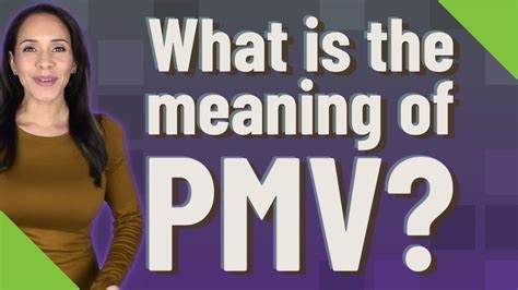 what does pmv mean on youtube nude