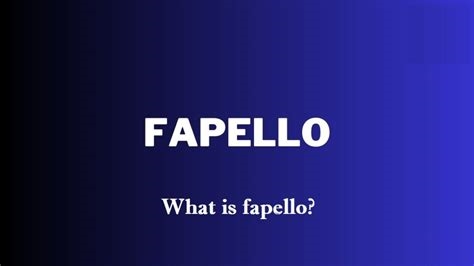 what is fapello nude