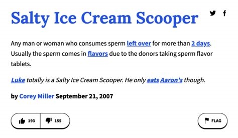 what is salty ice cream urban dictionary nude