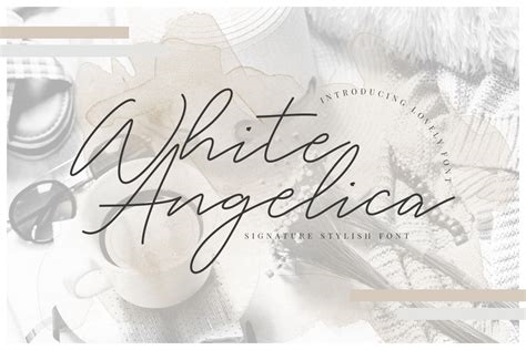 white angelica font nude