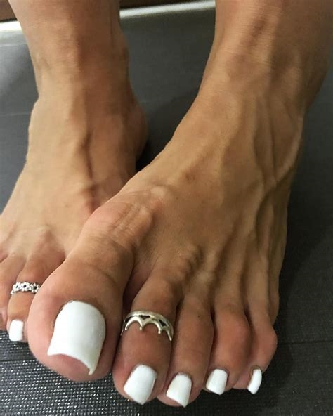 white nails feetjob nude
