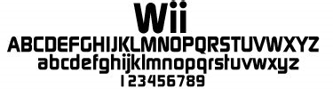 wii font nude