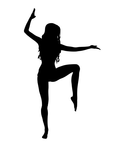 woman dancing silhouette nude
