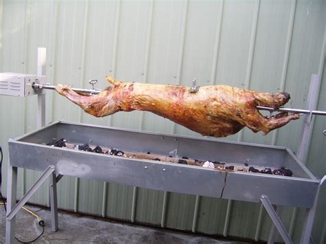 woman roasted on a spit nude