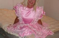 dresses pink dress party maid frilly satin maids male sissies socks feminized