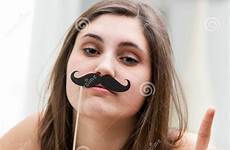 mustache playful valse speelse snor vrouw