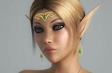 elves hitmanx3z elven kobieta elfy cute dolls magiczne stworzenia kolczyki zbrush