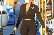 amber rose curves her skintight beverly hills flaunts ensemble lunch date 2021 catching cropped unmissable thursday chocolate put eye display