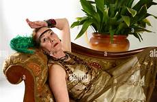 fainting woman alamy stock lady aged dressed posing senior middle