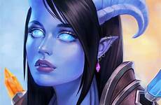 warcraft mystra draenei jenssen blizzard races artstation junejenssen dnd rarts rpg