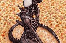 sexy monsters xenomorph alien monster poses movie calendar famous surprisingly classic aliens neatorama may pinup