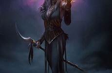 witch fantasy artstation dark artwork women warlock cristi balanescu goddess elf digital rpg girl sorcerer night warrior saved character seer