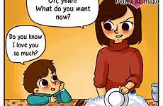 mom comics comic mother mama natalia moms cartoons son illustrated problems her everyday motherhood life drawing ilustrada being then illustrates