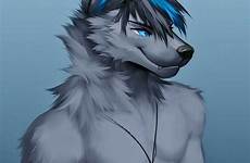 furry wolf anime blue drawings grey cute oc sexy lobo drawing damn nice animal sensual