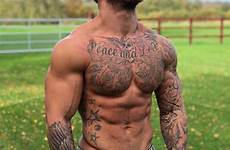 tattooed inked idéal muscular str8 shirtless beard bendezu niko tatouage tatoos bodybuilding chad boyz