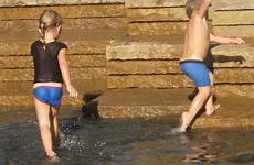 fun underwear wet kids their portland 2010 park splash soaking but