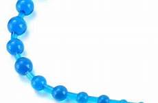 beads anal blue toy retrieval plug jelly flexible butt ring sex