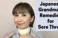 throat japanese grandma sore massage remedies