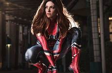 superhero superheroes spidergirl iron chicas latex wallpaperuse teahub