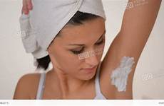 shave armpits women their stock footage