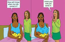 milk comic breastfeeding tlb mom hello theleakyboob breastmilk baby humor comes mommy motherhood funny