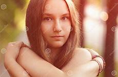 naked teen girl close portrait dreamstime stock people