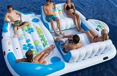 island tahiti raft floats inflables lounger floaties pontoon blow capacity rafts boats beach flotadores inflable alberca swimming