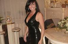 milf dress hot slutty latex leather sexy women older ready woman old dresses brunette mature tight skirt getting beautiful years
