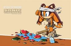 sticks sonic channel wallpaper badger hedgehog wallpapers pc tails boom knuckles characters shadow splitter fan sega knowyourmeme article july previous