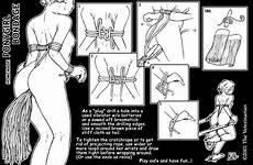 bondage gif rope bdsm instructions instruction ponygirl ponyplay crotch diagram sex anal buttplug nude veterinarian tail pony xxx vet harness