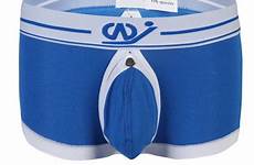 penis underwear sheath gay boxers sexy crotch men male crotchless sissy boxer shorts erotic bag open