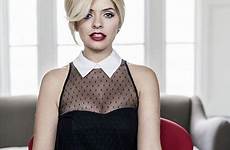 holly secretary cleavage willoughby sexy look shirt very famous lace sneak wears her first peak technica mail daily dailymail giving