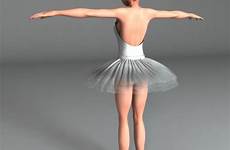 toon ballerina 3d model cgtrader
