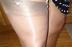 pantyhose crossdresser shiny layered stockings