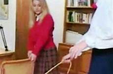 cane headmistress bending harsh punishment discipline lesson schoolgirl
