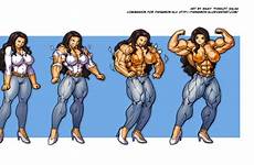 muscle growth cana deviantart pokkuti female cartoon women girls comic comics fairy anime muscular favourites add choose board