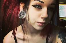 facial girl emo goth makeup hair scene piercings face girls choose board