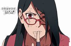 sarada uchiha boruto kunoichi strongest shippuden uzumaki generations pixiv jeky kun personagem zerochan itachi mirai sarutobi