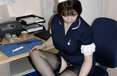 nurse stocking uniforms nylon fashioned suspenders strict glimpse rht lovely upskirts wives