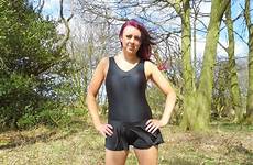 spandex march leotard skirted