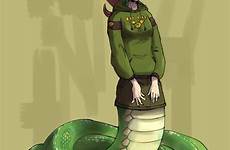naga lamia girl monster snake anime monstober day character nagas choose board creatures humanoid fantasy deviantart
