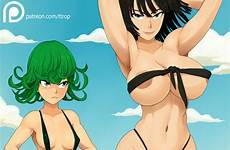 hentai sisters tatsumaki punch fubuki ttrop man beach xxx day bikini big envy breasts breast rule34 cleavage 34 rule swimsuit