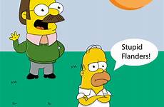 flanders homer ned simpson simpsons