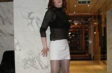 crossdresser bulge transgender crossdressing hosiery stockings