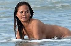 chrissy teigen beach nude candid celeb jihad naked celebs miami caught celebjihad show model march durka