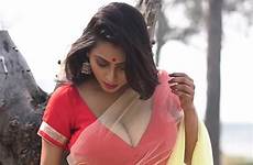 hot bengali saree maria blouse open model cut aunty boobs indian actress exposing huge transparent visible priya chakraborty unseen bomb